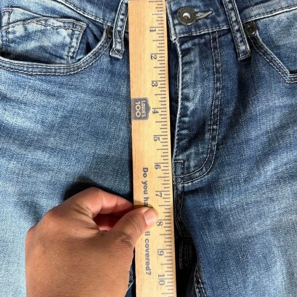 BKE Jake Bootcut Jeans Mens 29S Blue Medium Wash Denim Faded Stretch 29x28 - Picture 7 of 9
